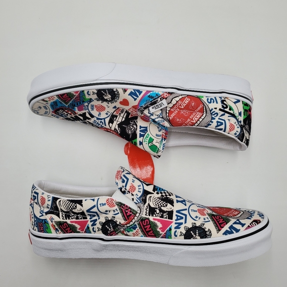 Vans, woman mash up, stickers! Slip on - Picture 2 of 9